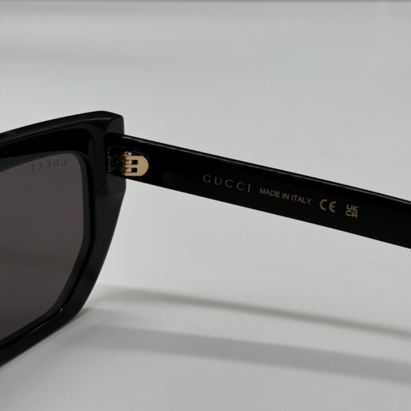 NEW GG1520S 001 GUCCI BLACK GREY GEOMETRIC WOMEN GUCCI SUNGLASSES - Picture 11 of 13